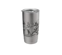 St Dunstan and The Devil Vintage Art British Catholic Saint Stainless Steel Insulated Tumbler