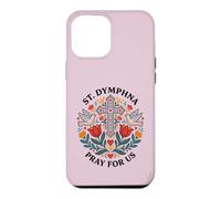 St Dymphna Pray For Us Catholic Patron Saint Folk Art Case for iPhone 12 Pro Max