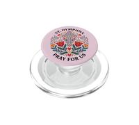 St Dymphna Pray For Us Catholic Patron Saint Folk Art PopSockets PopGrip for MagSafe