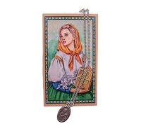 St Dymphna Prayer Card With Medal Pendant Charm Patron Saint Catholic Christian
