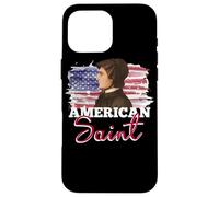 St Elizabeth Ann Seton American Saint USA Flag Catholic Case for iPhone 16 Pro Max