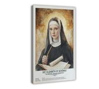 St. Elizabeth of Schönau,religious_beliefs Poster Bedroom Canvas Decor Sports Landscape Office Room Decor Gift Frame 12x18inch