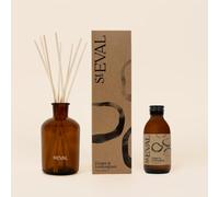 St Eval | Ginger & Lemongrass Reed Diffuser Gift Set | Fiery, Zesty and Energising Fragrance | Made in Cornwall | Scented Diffuser Oil Refill | Ideal for Home and Office