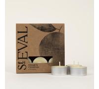 St Eval | Orange and Cinnamon Scented Tealights | Warm Tangy Fragrance with Hints of Spicy Cinnamon, Aniseed and Sweet Vanilla | Pack of 9 | Upto 6 Hours Per Tealight Candle | Made in Cornwall