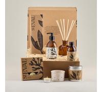 St Eval | Roseland Luxury Hamper - Diffuser Set, Tin Candle, Tealights, Hand Lotion, Tealight Holder | Two Beautiful Fragrances | Made in Cornwall | Great Gift