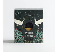St Eval - Winter Thyme Scented, Gold Half-Dipped Pillar, A Beautiful Blend of Rosemary, Thyme and Winter Wood Notes, Made in Cornwall