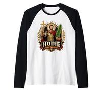 St Expeditus Expedite Expedito Hodie Catholic Patron Saint Raglan Baseball Tee