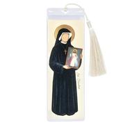 St. Faustina Fabric Bookmark with Tassel Catholic&Christian Religious Bookmark,Prayer Accessory, and Bible Gift Ideal for Book Lovers,Church,and Sunday School Gifts (St. Faustina)