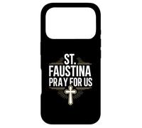 St. Faustina Pray for Us Catholic Devotion Case for iPhone 17 Pro