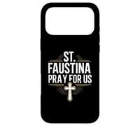 St. Faustina Pray for Us Catholic Devotion Case for iPhone 17 Pro Max