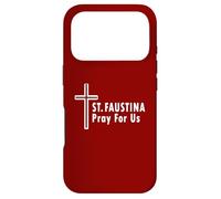St. Faustina Pray For Us Divine Mercy Cross Case for iPhone 17 Pro