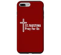 St. Faustina Pray For Us Divine Mercy Cross Case for iPhone 7 Plus/8 Plus