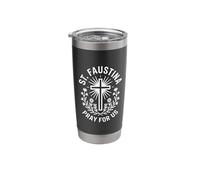 St. Faustina Prayer Devotional Catholic Faith Stainless Steel Insulated Tumbler