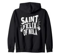 St Felix of Nola Spiders Catholic Saint Zip Hoodie