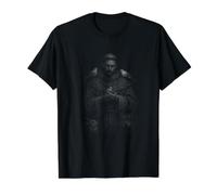 St Francis of Assisi with Animals Christian Value Graphic T-Shirt, Men, Black, M