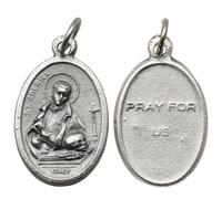 St Gabriel Possenti Medal Charms, 3 Pack Oval Zinc Alloy Catholic Pendant | Italian Crafted Religious Medal with Pray For Us Engraving, Devotional Jewelry for Prayer & Gift, 22mm x 16mm Saint Charm