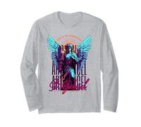 St Gabriel Religious Christian Angel Wings God Strength Long Sleeve T-Shirt