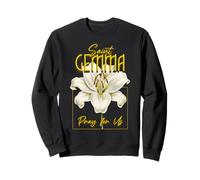 St Gemma Galgani Saints Catholic Lily Purity Sweatshirt
