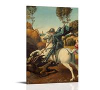 St. George And The Dragon By Raphael Artists Works Printed Posters Wall Art Prints Photo Picture Paintings Room Decor Home Decorative 16x24inch(40x60cm)