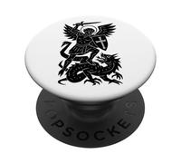 St. George and The Dragon - Catholic Orthodox Saint PopSockets Adhesive PopGrip