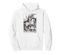 St George and the Dragon Vintage England Art Catholic Saint Pullover Hoodie