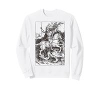 St George and the Dragon Vintage England Art Catholic Saint Sweatshirt