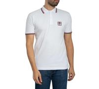 St George Badge Pique Polo Shirt White L