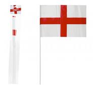 St George England 12" X 8" Pack of 4 Flag on Stick 031004