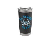St. George Island Florida Blue Crab Design Stainless Steel Insulated Tumbler