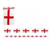 St George Plastic Bunting 8 Flags 12" X 8" St George Multicolor