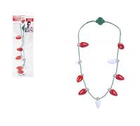 St George Red and White 9 Bulb Necklace 619123