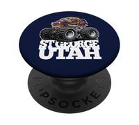 St George Utah 4x4 Offroad Quad ATV UTV Cartoon Design PopSockets Adhesive PopGrip