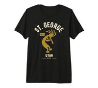 St George Utah Dancing Kokopelli Souvenir Design Premium T-Shirt