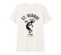 St George Utah Dancing Kokopelli Souvenir Design Premium T-Shirt