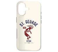 St George Utah Dancing Kokopelli Souvenir Distressed Design Case for iPhone 17
