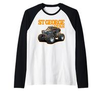 St George Utah Side-by-Side Quad 4x4 ATV Offroading Design Raglan Baseball Tee