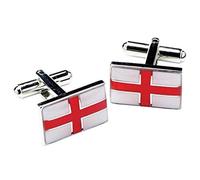St. George's Cross Design Cufflinks in Gift Box England - Onyx-Art London GMC66