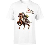 St George's Day 2022 England Templar Dragon London Mens T Shirt Design 5 Black L