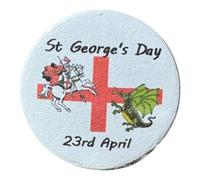 St George's day 23rd April, England 25mm Button badge