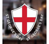 St Georges Day Decorations Window Sticker - St George Shield Car Window Sticker