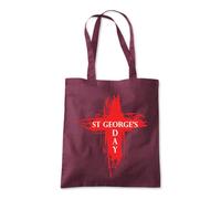 St Georges Day England Pride Tote Shopping Bag 10 Litres Capacity 42 x 38cm