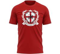 St George's Day Shield Mens T Shirt England Knight English Tee, 3XL, Red
