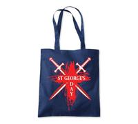 St George's Day Swords Pride Tote Shopping Bag 10 Litres Capacity 42 x 38cm