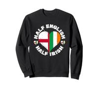 St Georges or St Patricks Day A Flag for English Irish Pride Sweatshirt