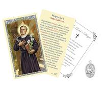 St Gerard Prayer Card for Pregnancy - Laminated Saint Gerard Card, Made in Italy St Gerard Medal, The Lord’s Prayer - Saint Gerard Majella Prayer Card, Patron Saint of Expectant Mothers - 3 Item Set