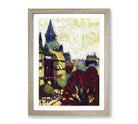 St. Germain Des Pres By Henry Lyman Sayen Classic Painting Framed Print | A2 Oak Framed Wall Art | Ready to Hang | Classic Historical Picture | Living Room Bedroom Lounge Office