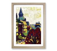 St. Germain Des Pres by Henry Lyman Sayen Framed Print | A2 Oak Framed Wall Art | Ready to Hang | Modern Nature Picture | Living Room Bedroom Lounge Office