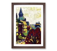 St. Germain Des Pres by Henry Lyman Sayen Framed Print | A2 Walnut Framed Wall Art | Ready to Hang | Modern Nature Picture | Living Room Bedroom Lounge Office