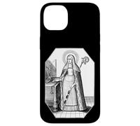 St Gertrude Vintage Catholic Art Patron Saint of Cats Case for iPhone 14 Plus