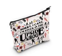 ST Gift TV Show Merch Makeup Bag TV Show Inspired Stuck in The Upside Down Zipper Pouch for TV Show Gift Monster Gift (Upside Down)
